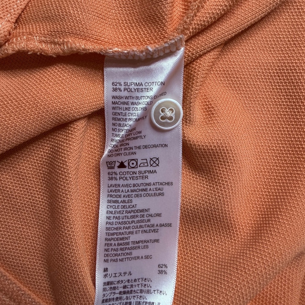 Tommy Bahama Polo Shirt Mens XXL Orange Short Sleeve Supima Cotton Golf - Picture 6 of 10